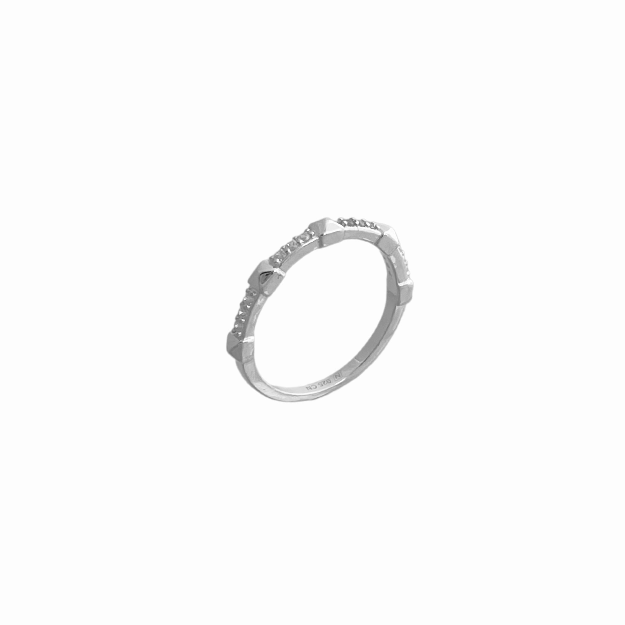 Spike Pave Ring