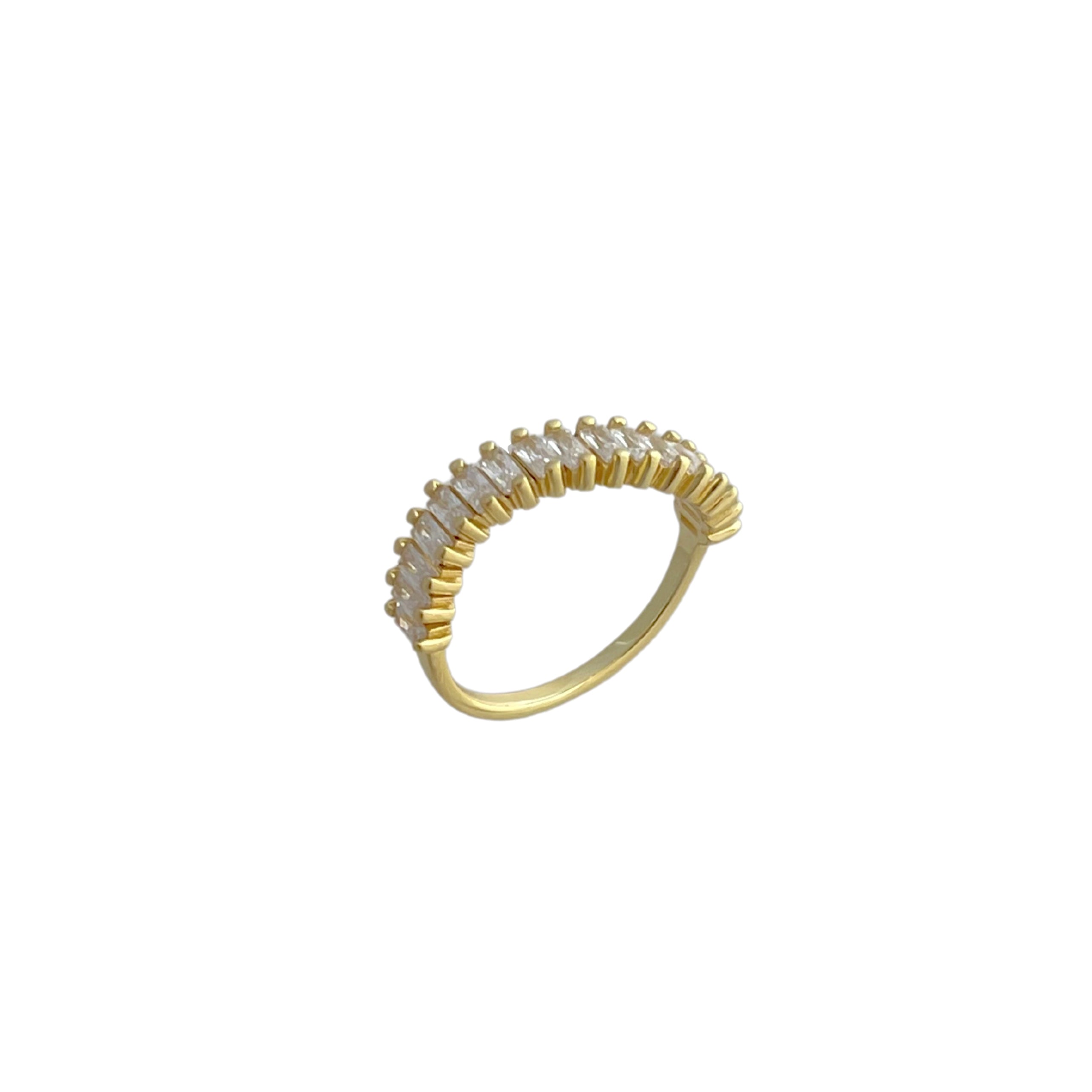 Twisted Baguette Ring