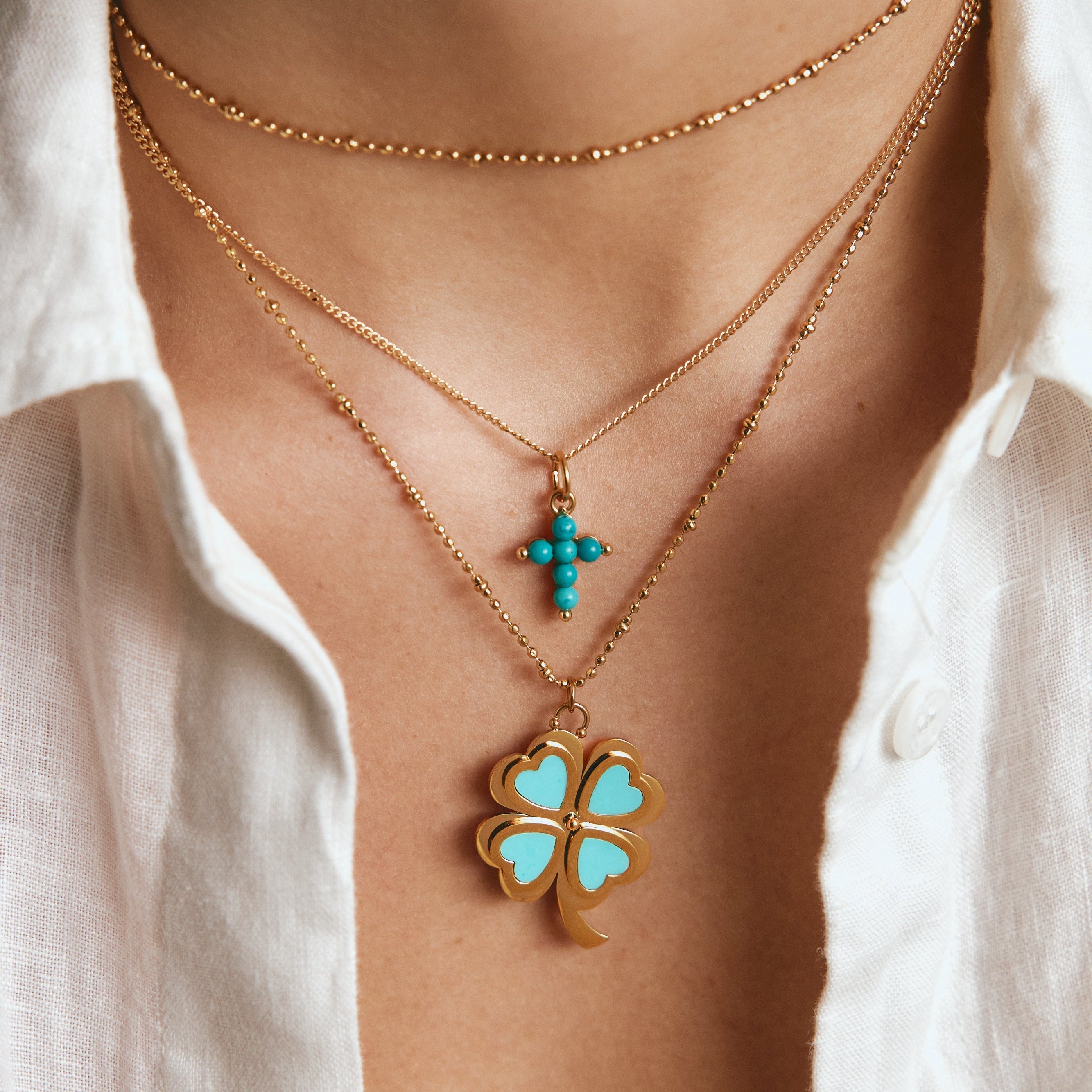 TINY CROSS Pearls