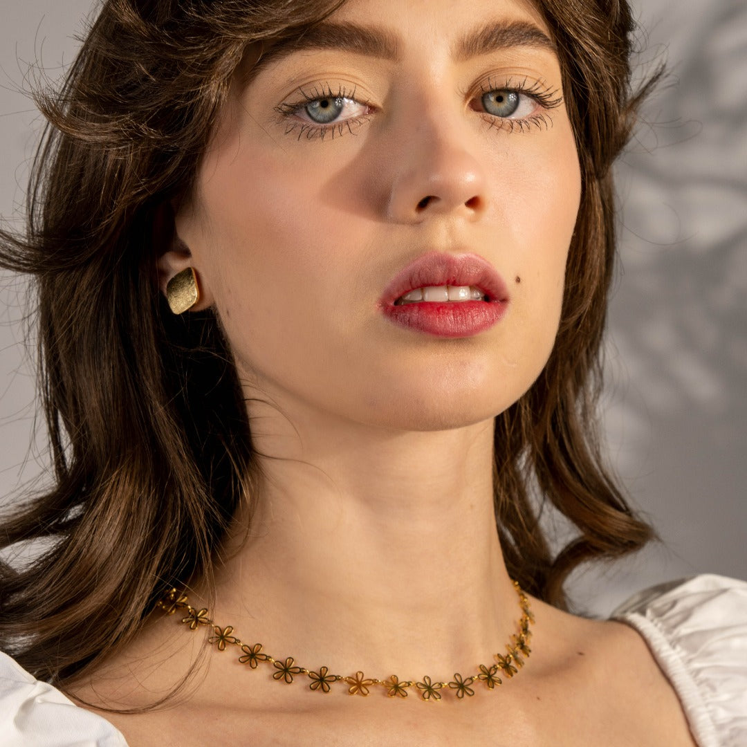 'DAISY' Daisy Flowers Necklace TGU