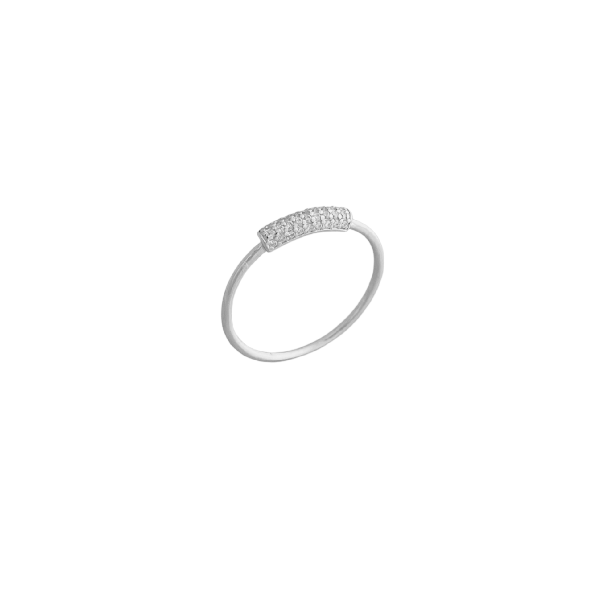 Pave Curve Ring TGU