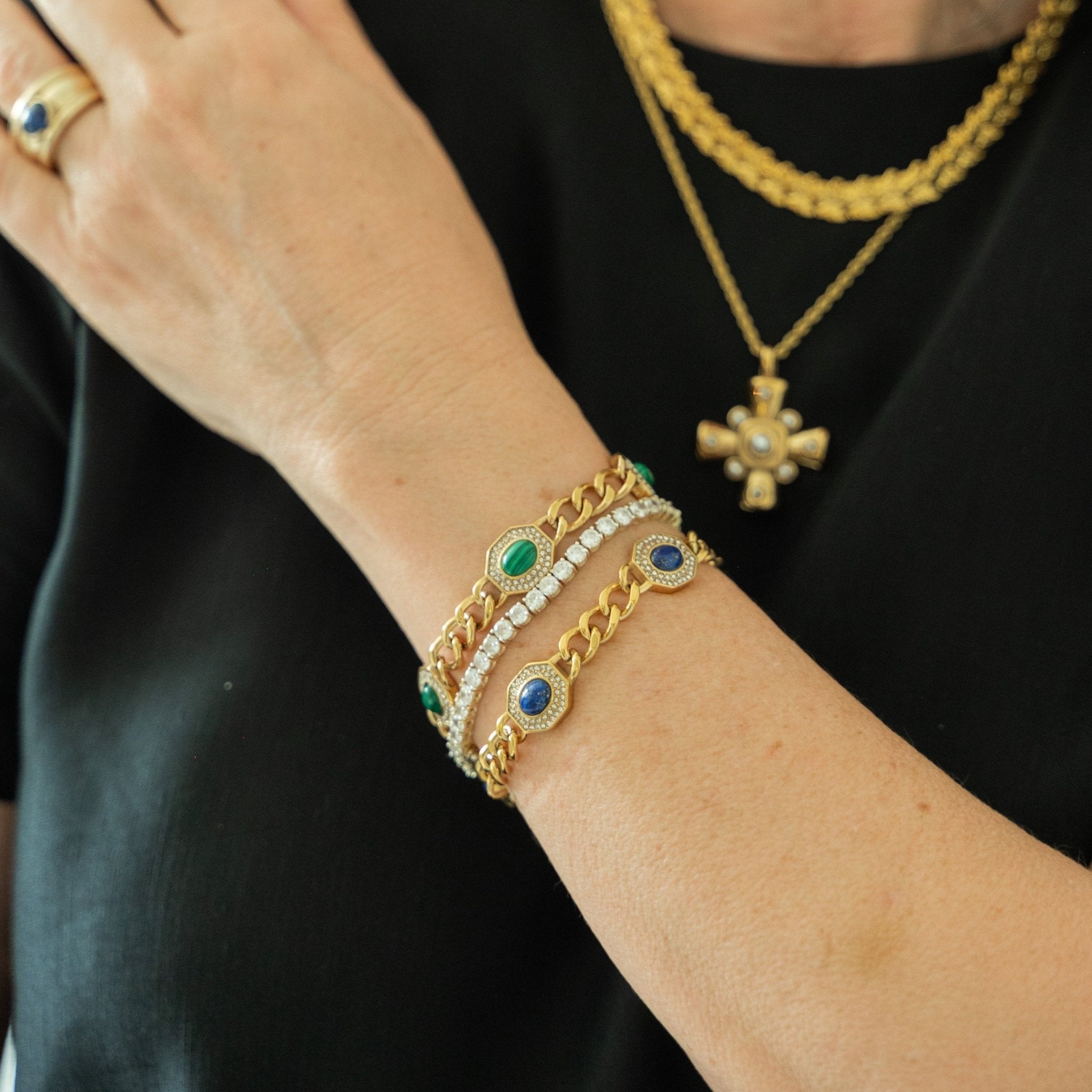 Hexagon Bracelet Lapis Lazuli - Ibiza Passion