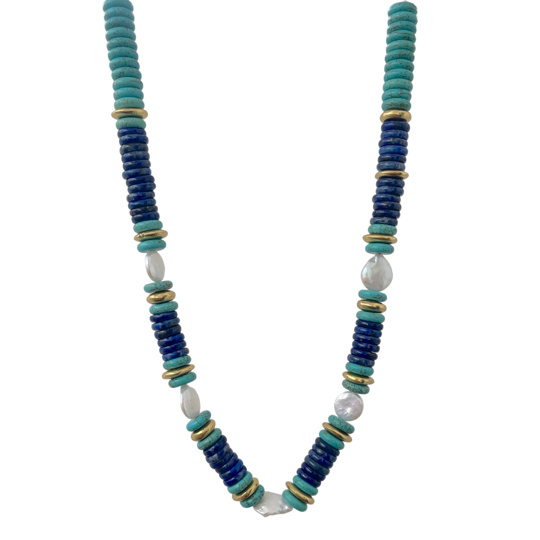 Durango Turquoise Sterling Toursade Statement Necklace – Barse Jewelry