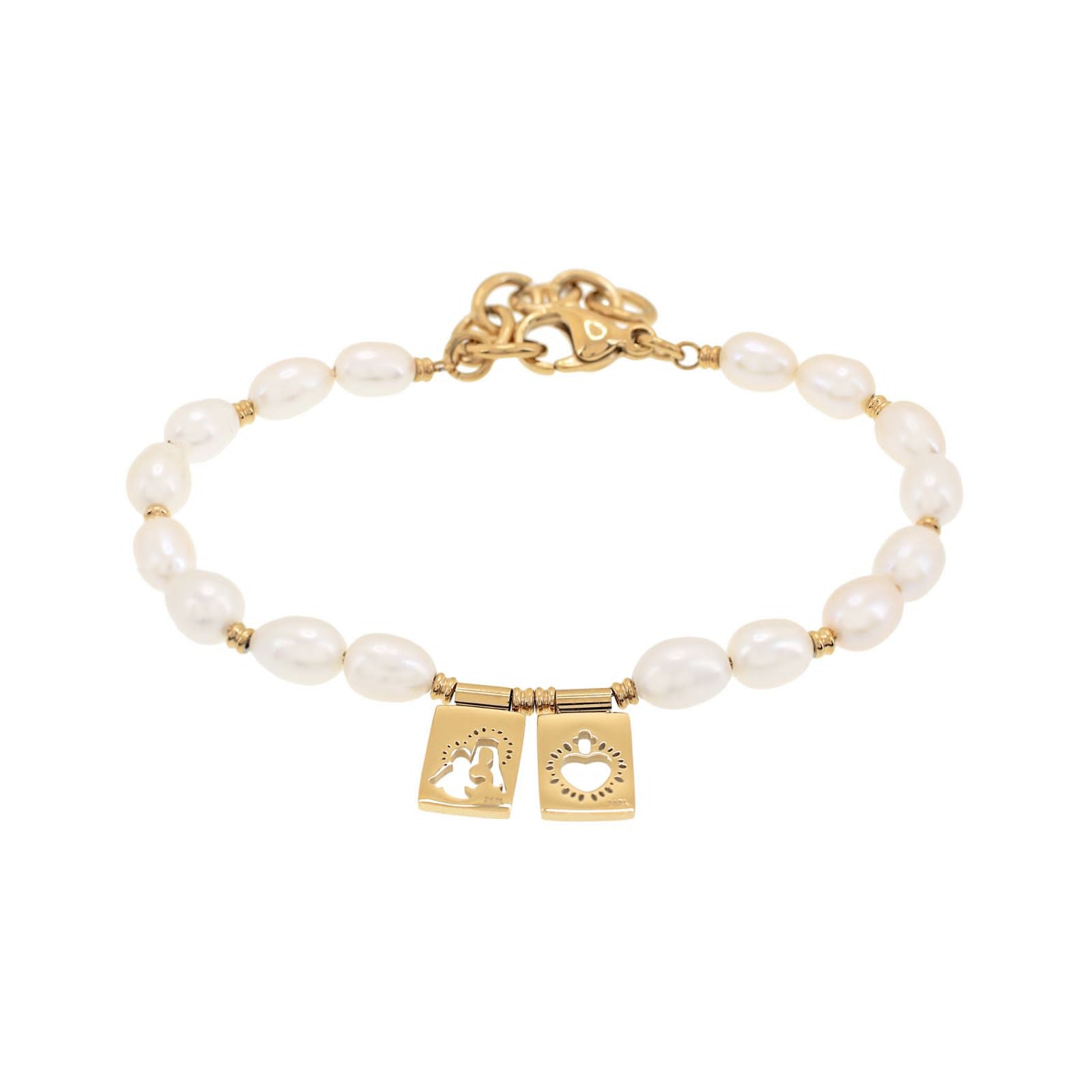 'PEARLY TWO SCAPULAR' Bracelet