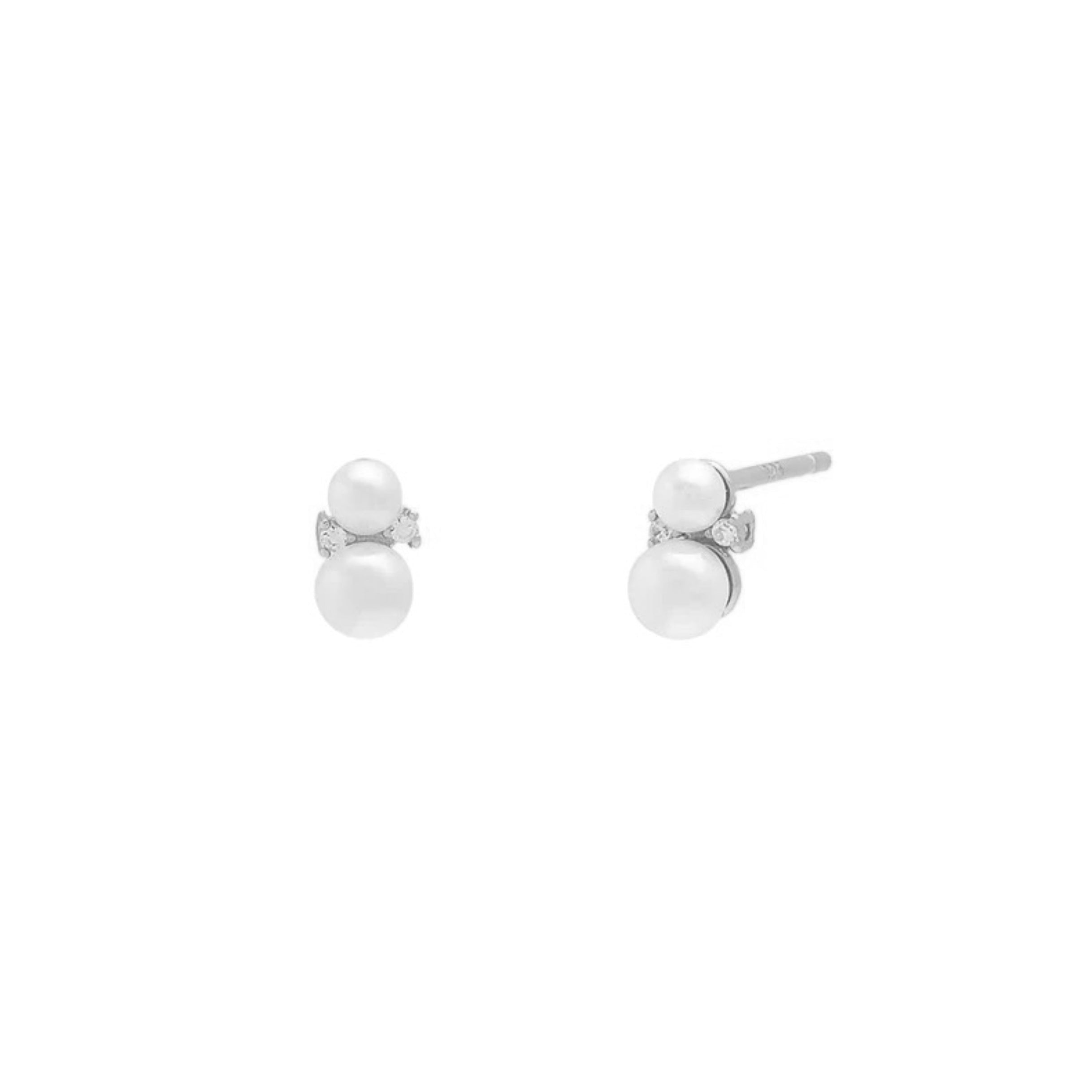 Two pearl crystal piercing TGU