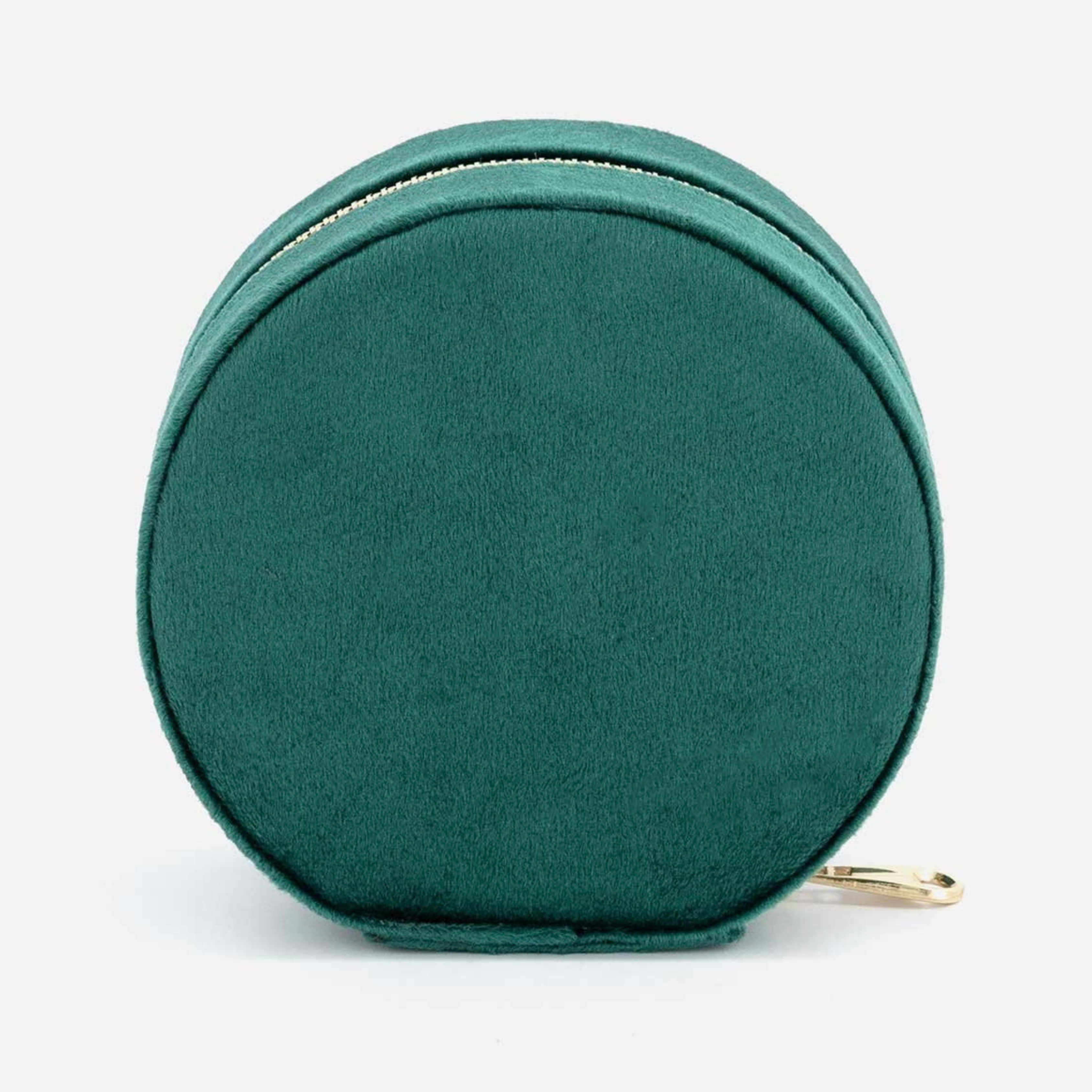 Velvet Travel Jewelry Circle - Emerald Green