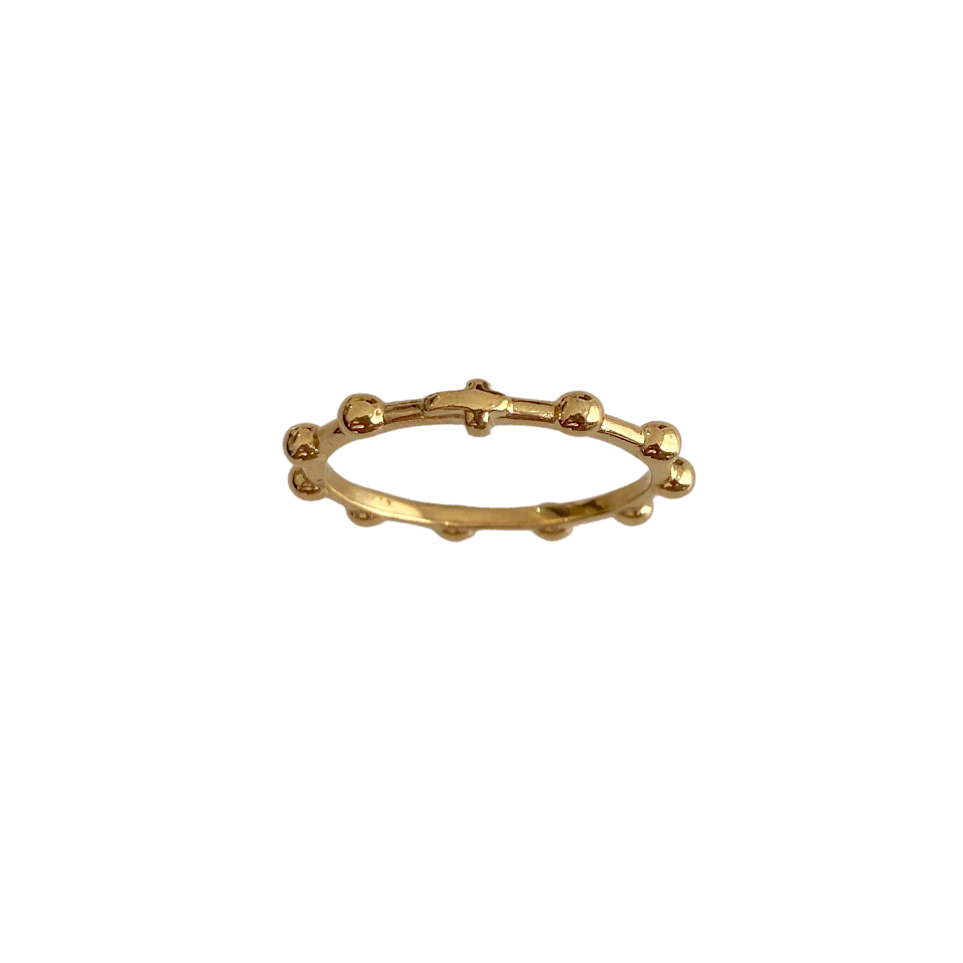 'BELIEF ROSARY' Gold Rosary Ring TGU