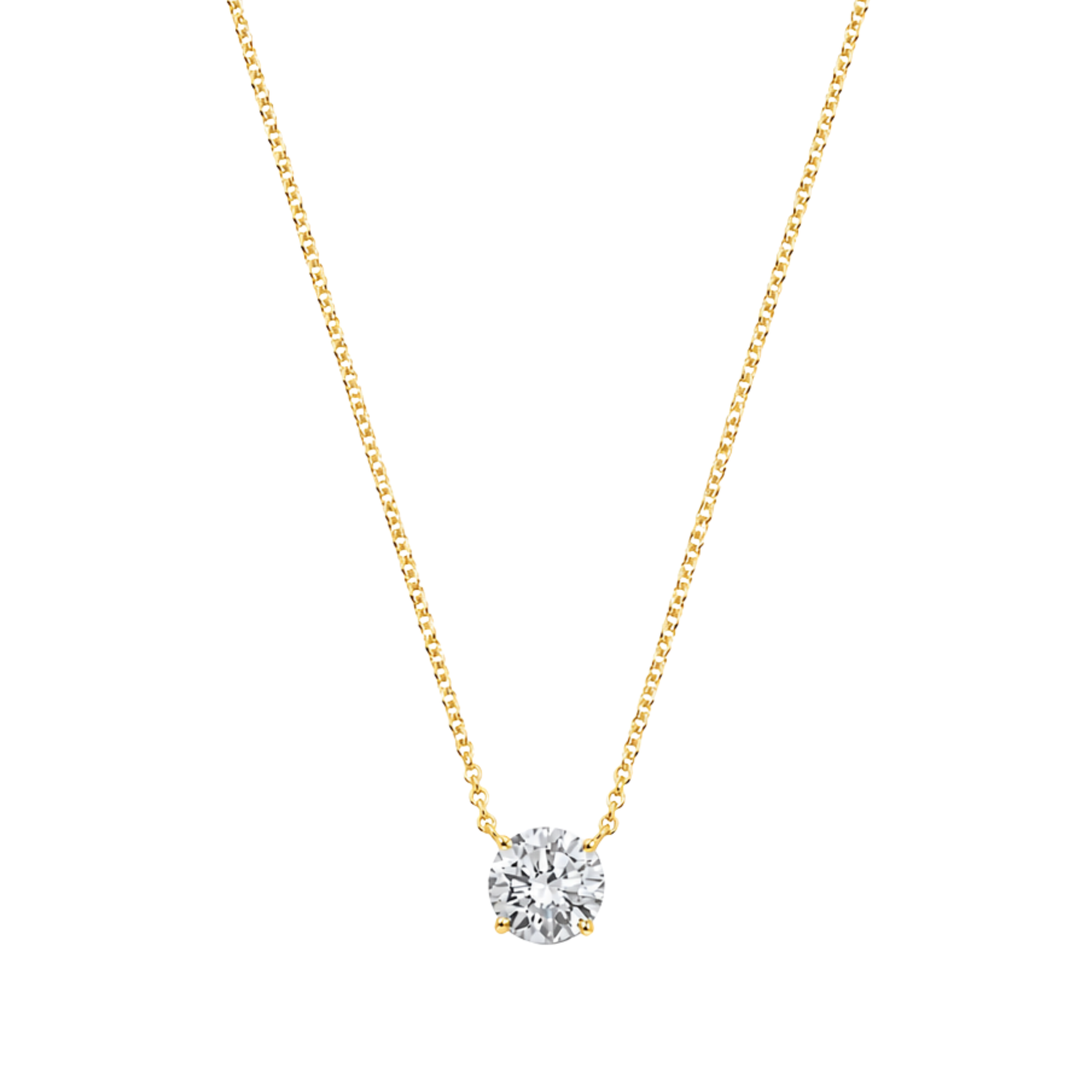 Round-Cut Moissanite Necklace