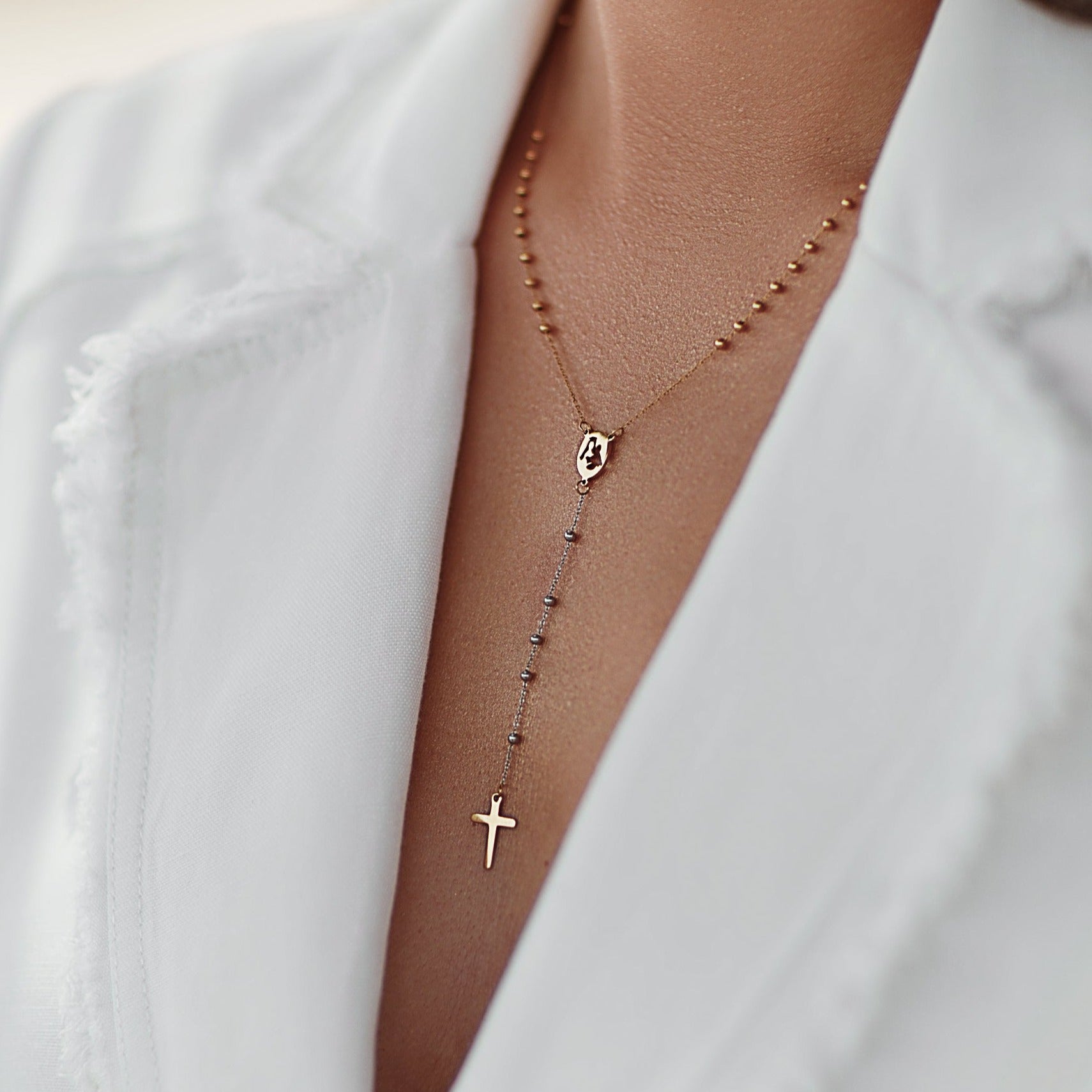 'FAITH' Rosario Necklace