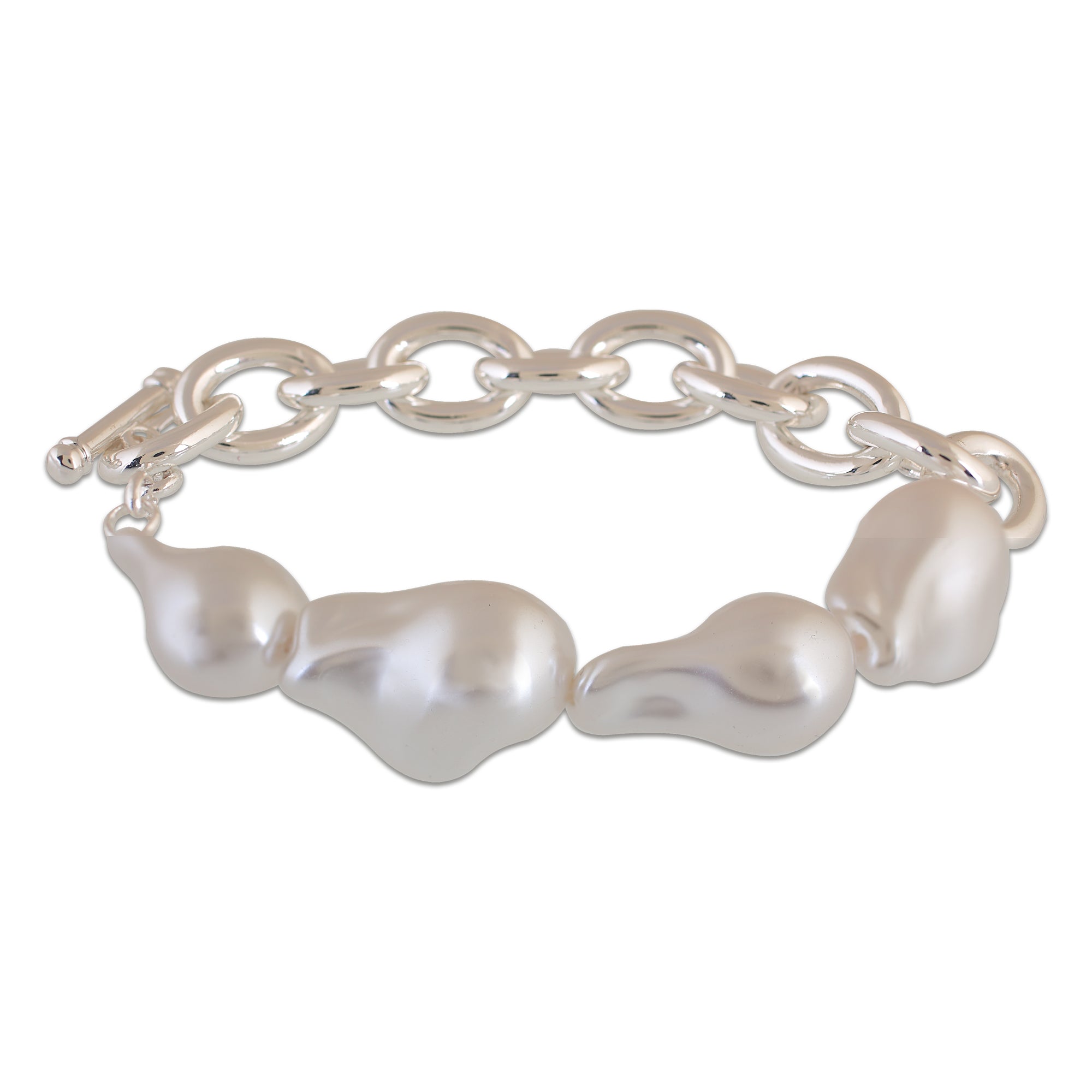 'SERENA' Chain & Pearls Bracelet