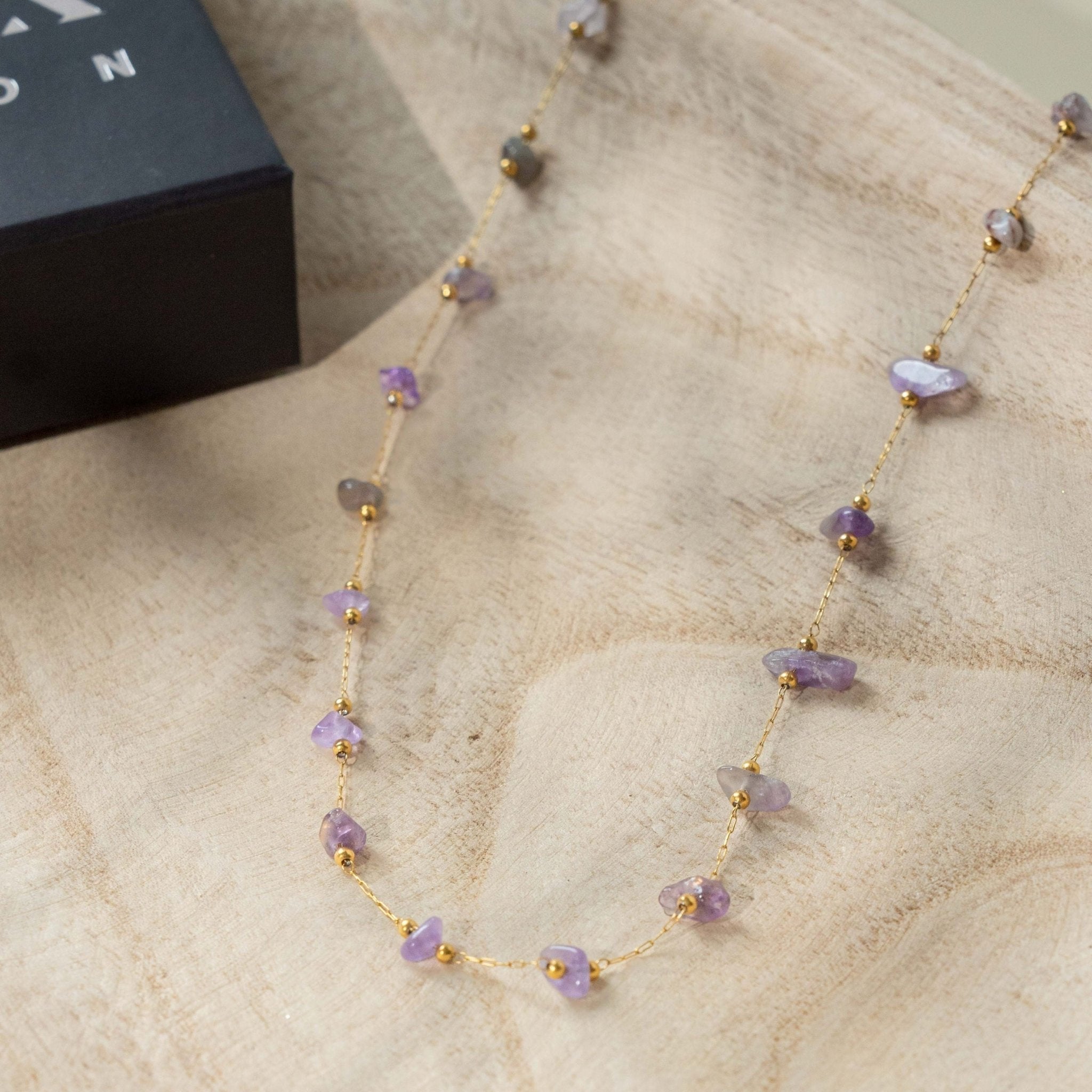 'GEM' Amethyst Stone Necklace