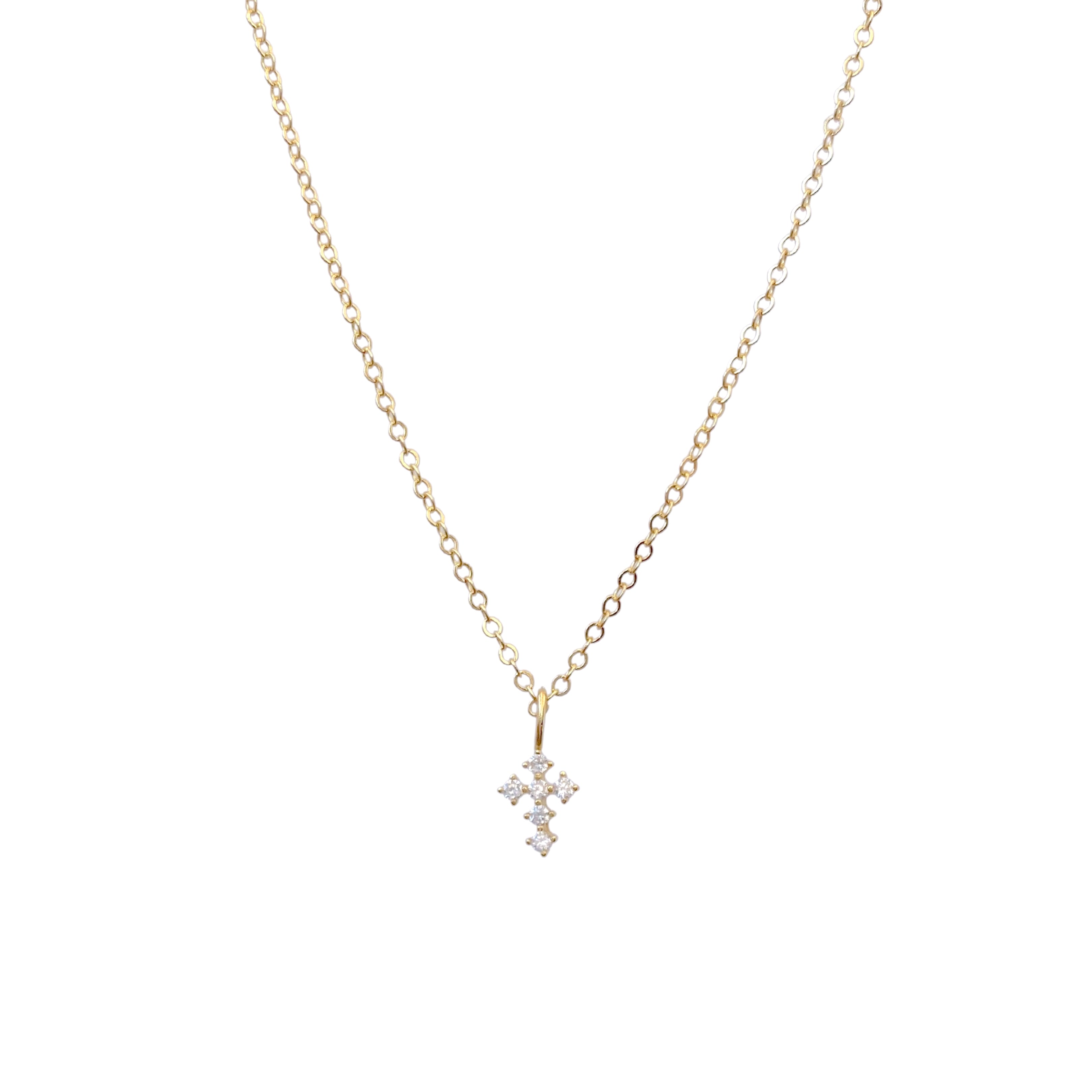 Mini Religious Cross Necklace 04