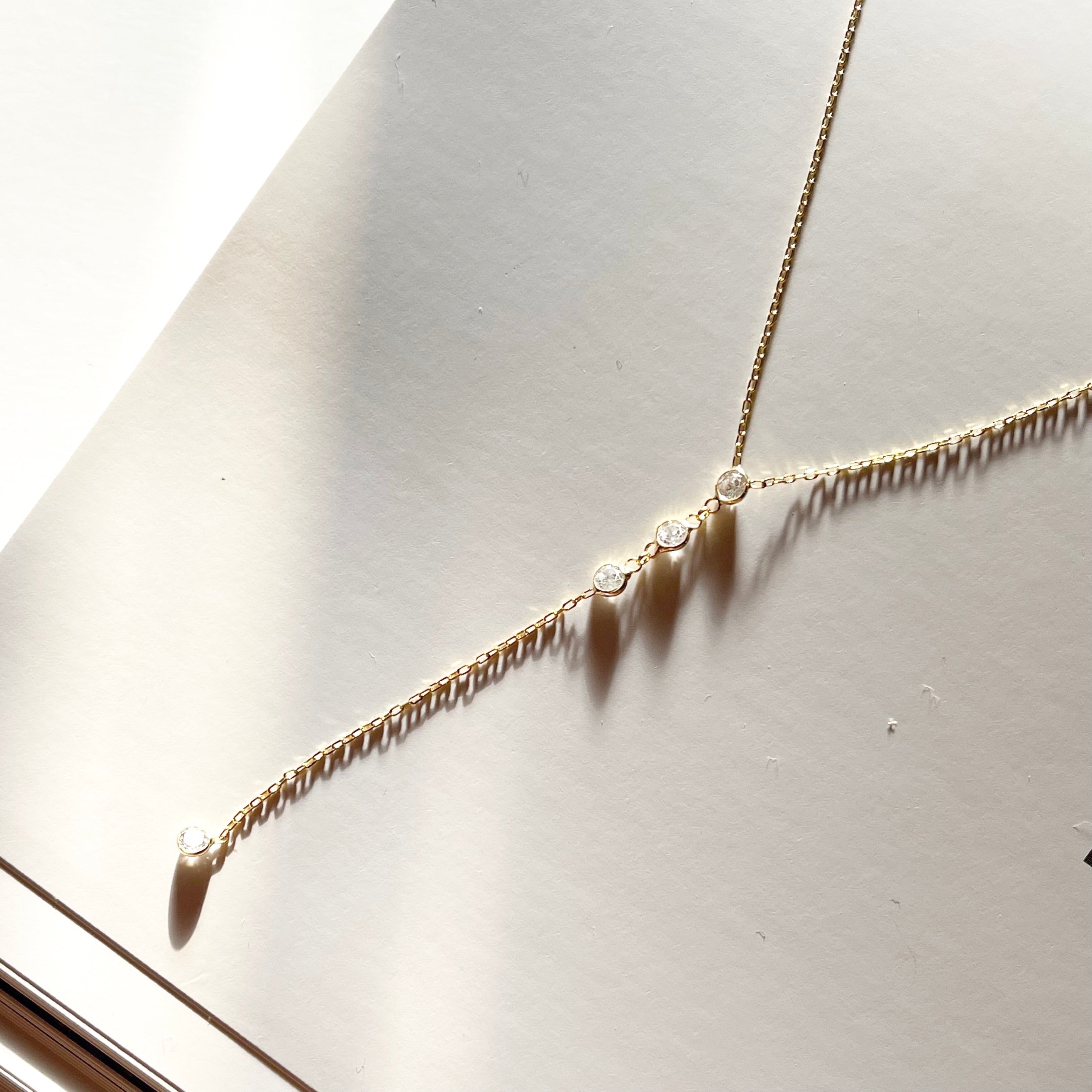 Crystal Lariat Necklace