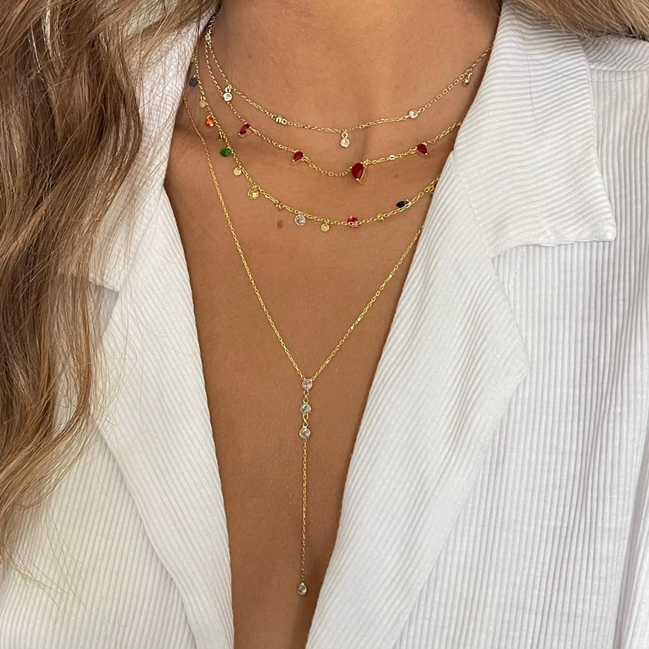 Crystal Lariat Necklace