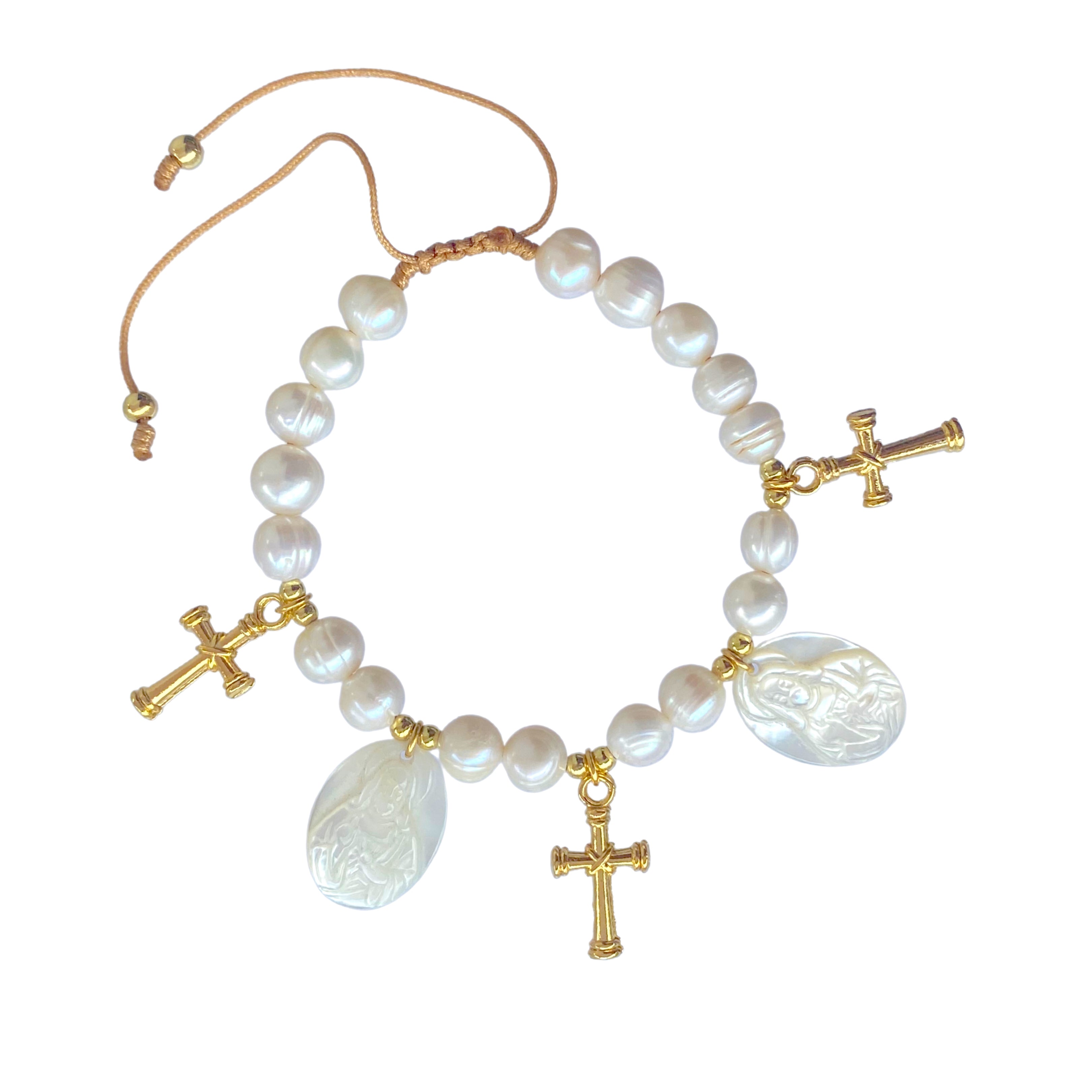 Cross Jesus Sacred Heart Bracelet