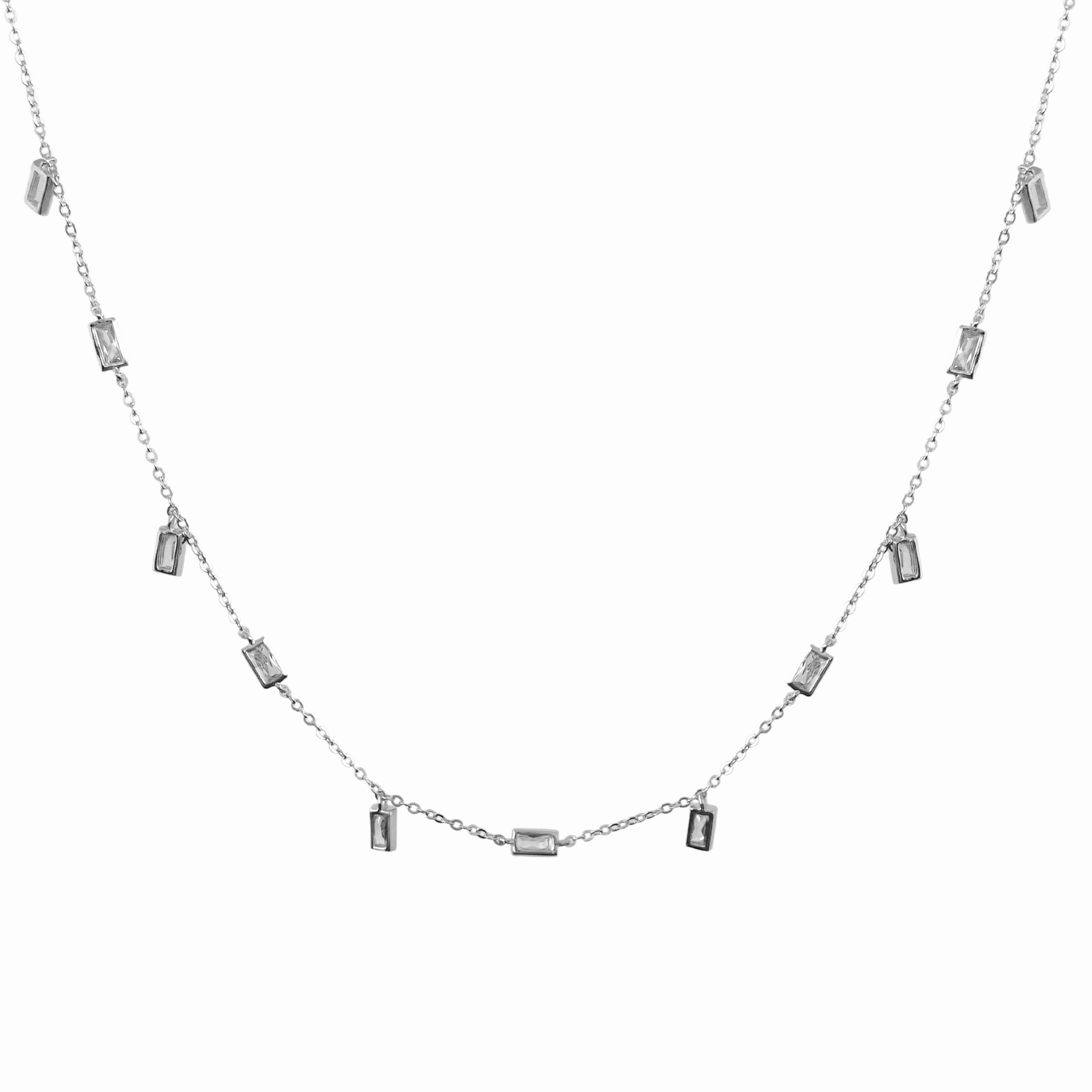 Rectangular Flakes Necklace