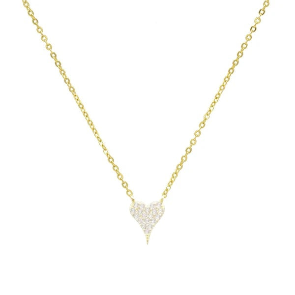 Lets Kiss Small Heart Necklace