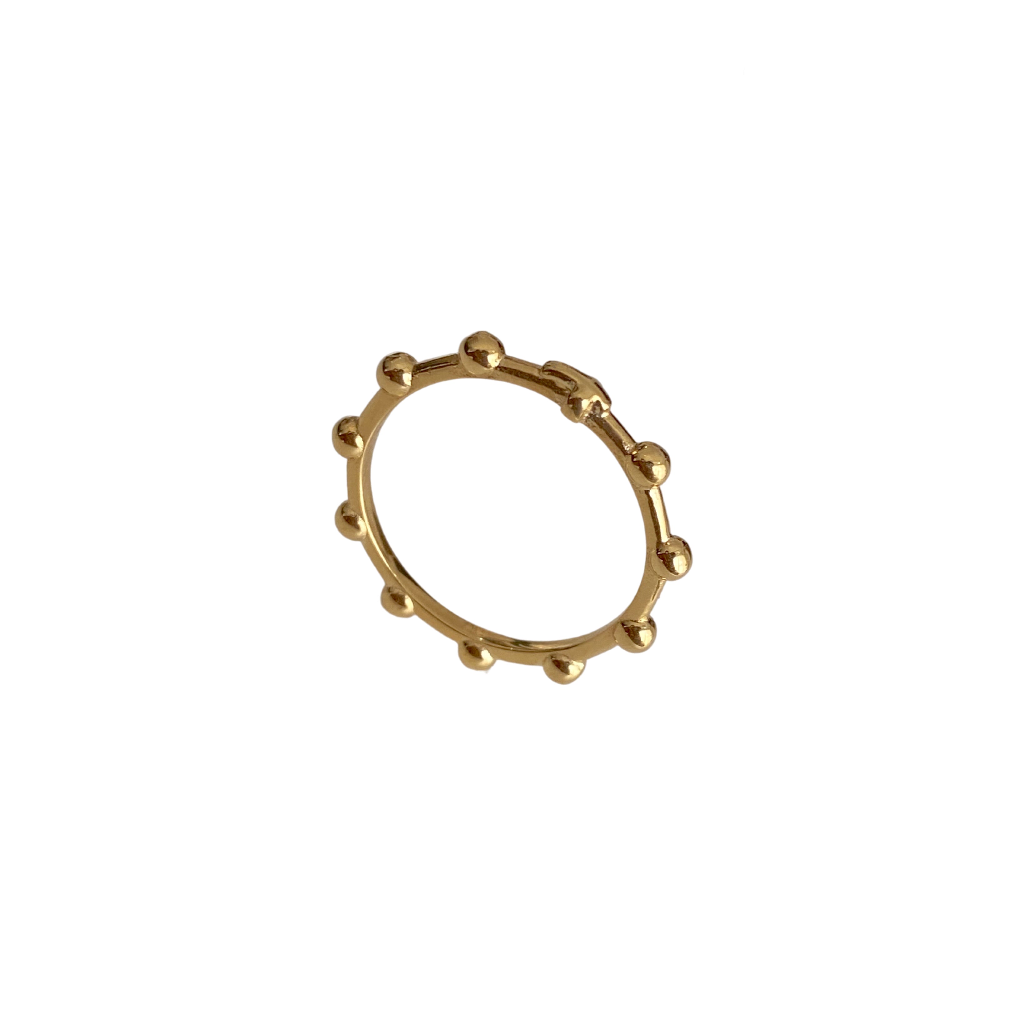 Nardelli gold rosary ring