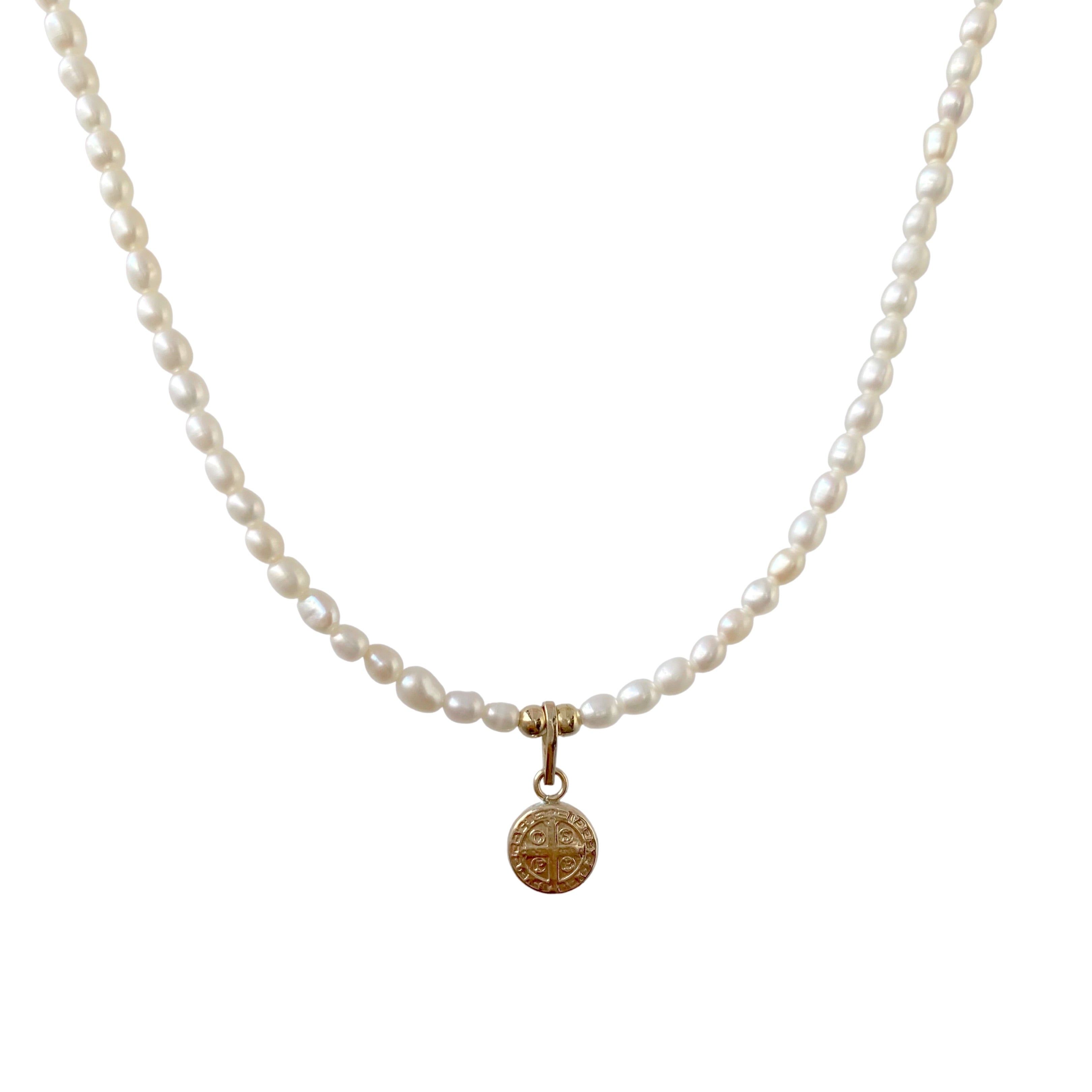 Religious Pearl Necklace