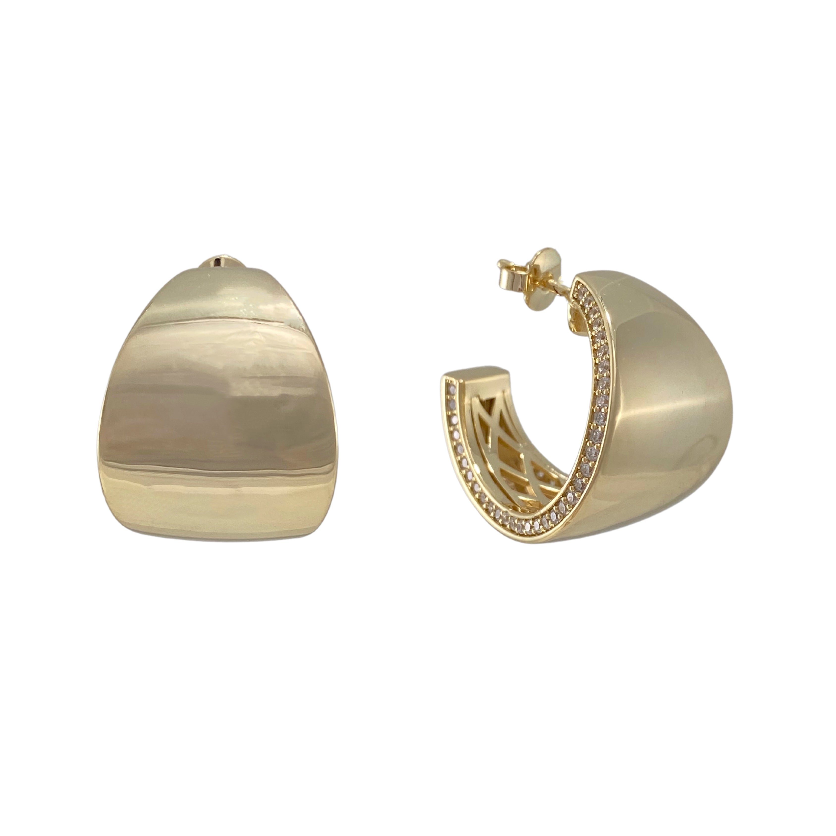 Graduated Pave Hoop