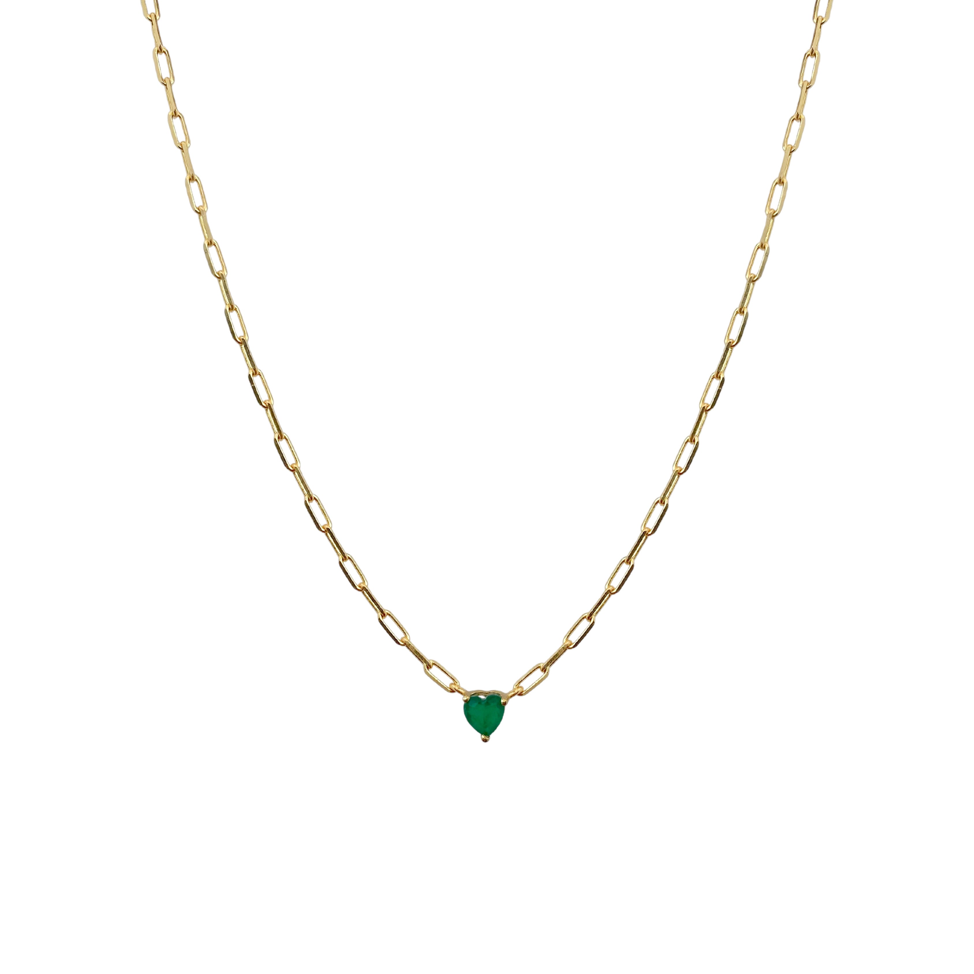 Green heart Necklace