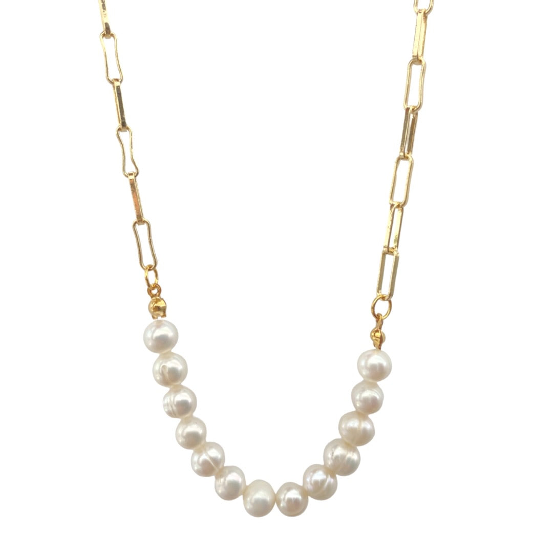 Link with Pearls Necklace
