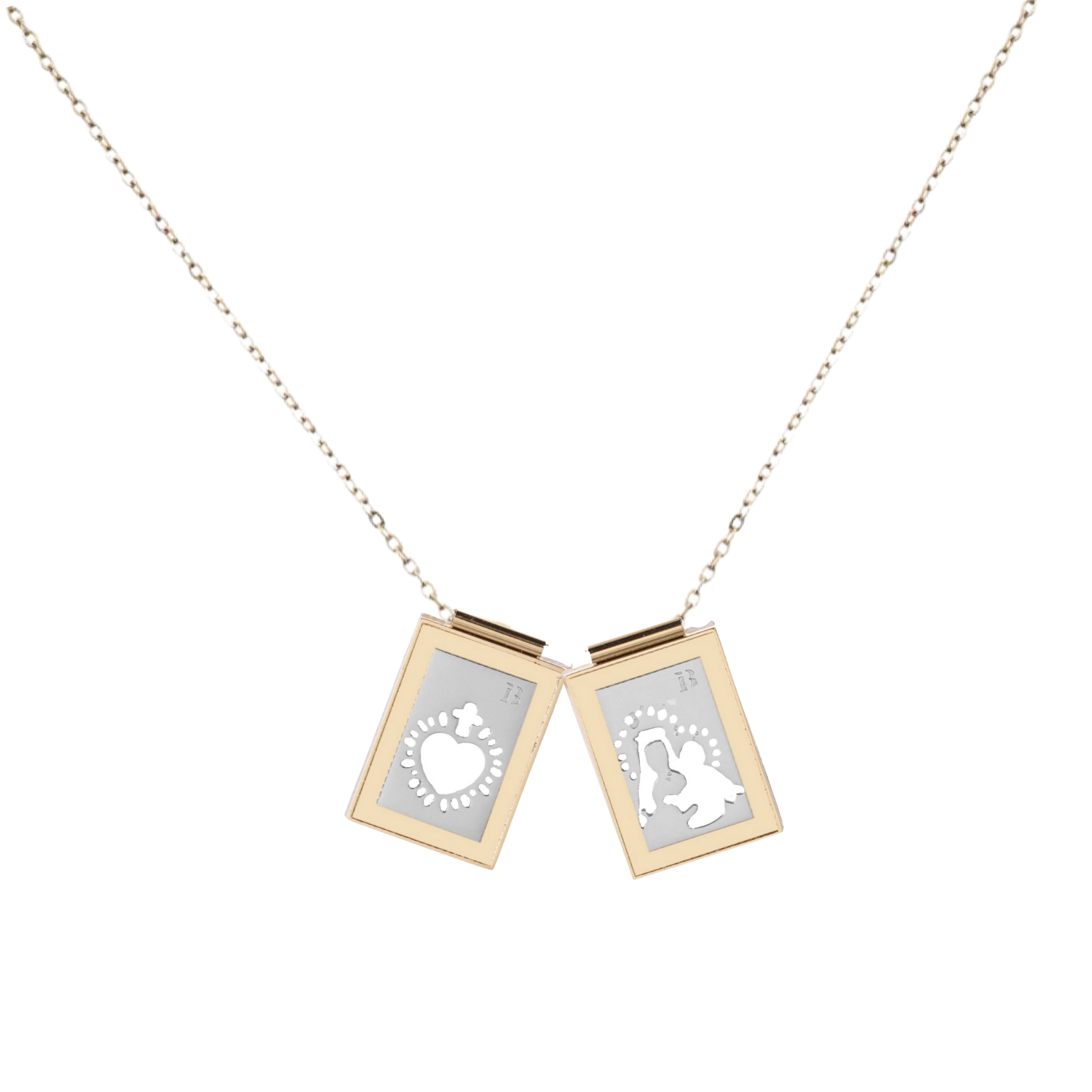 'BE YOU' Gold & Silver Scapular Mini