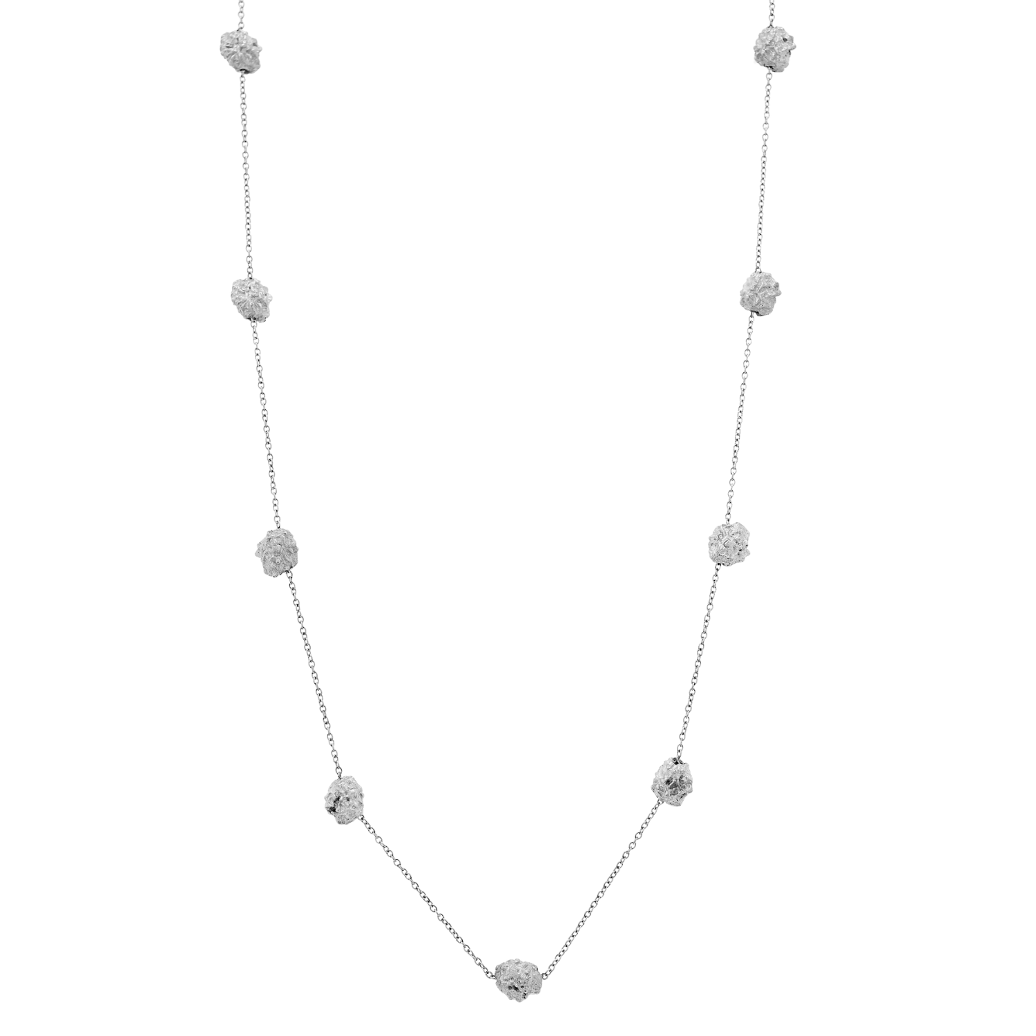 'GAIA' MIni Silver Nugget Necklace