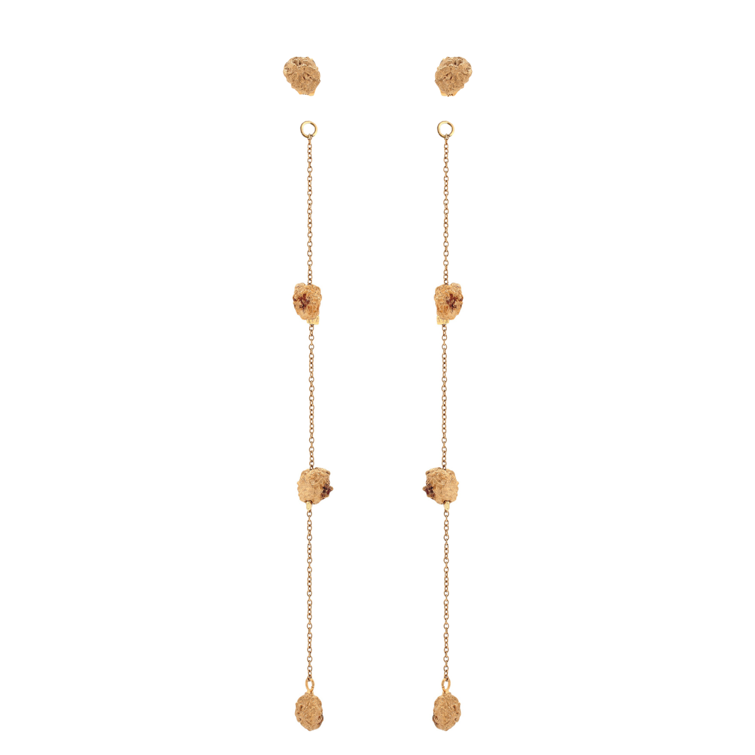'HERA' Mini Gold Nugget Earrings